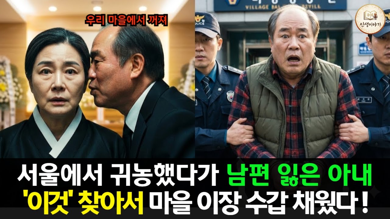 귀농 3년 만에 남편 잃은 아내, 마을 이장 수갑 채우고 한 말 #인생이야기 #반전드라마 #오디오북