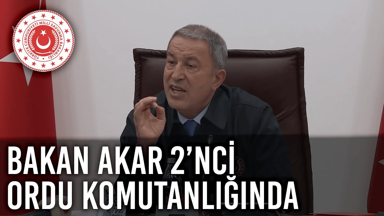 Bakan Akar ve Komutanlar 2’nci Ordu Komutanlığında