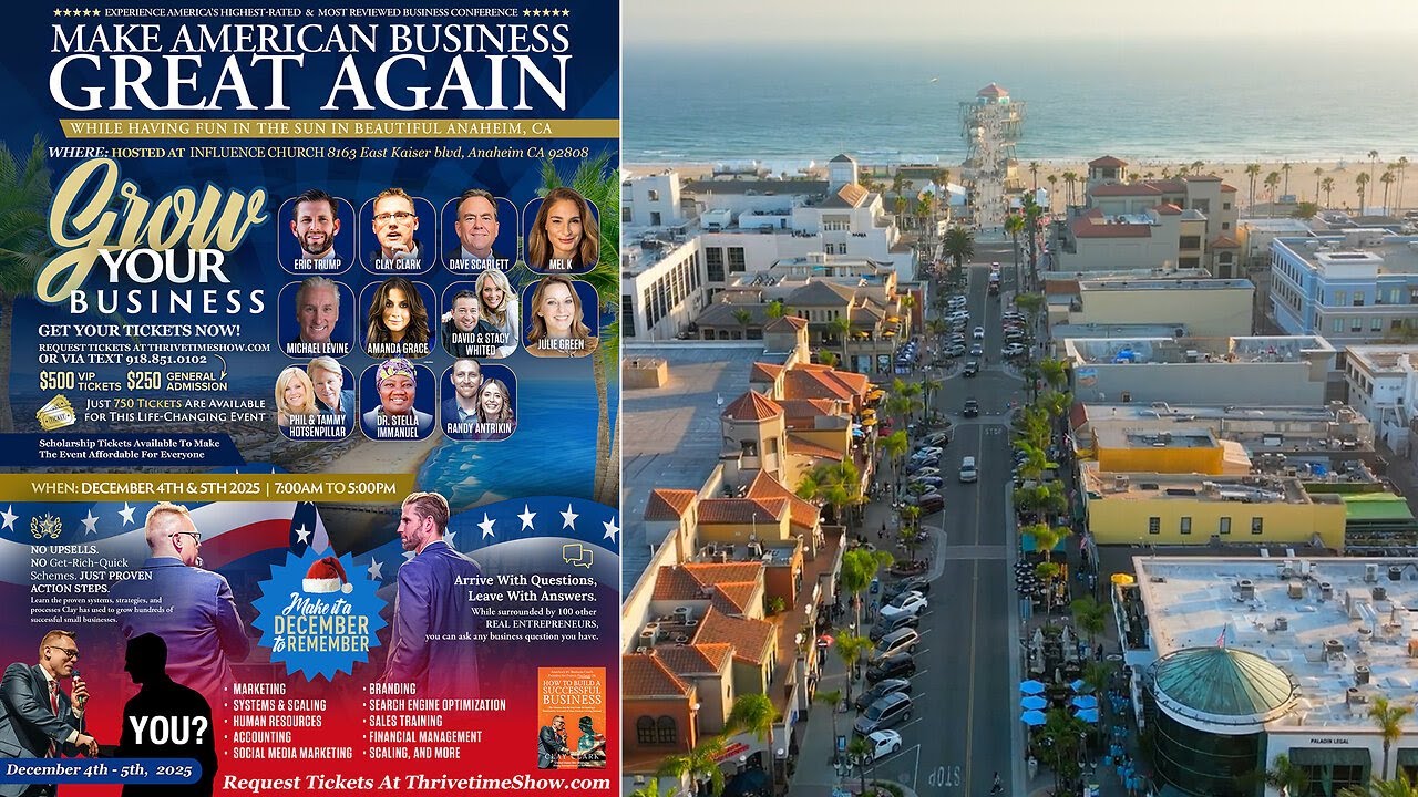 Join Eric Trump & Clay Clark In Anaheim, CA!!! Join Eric Trump At Clay Clark's  Business Conference