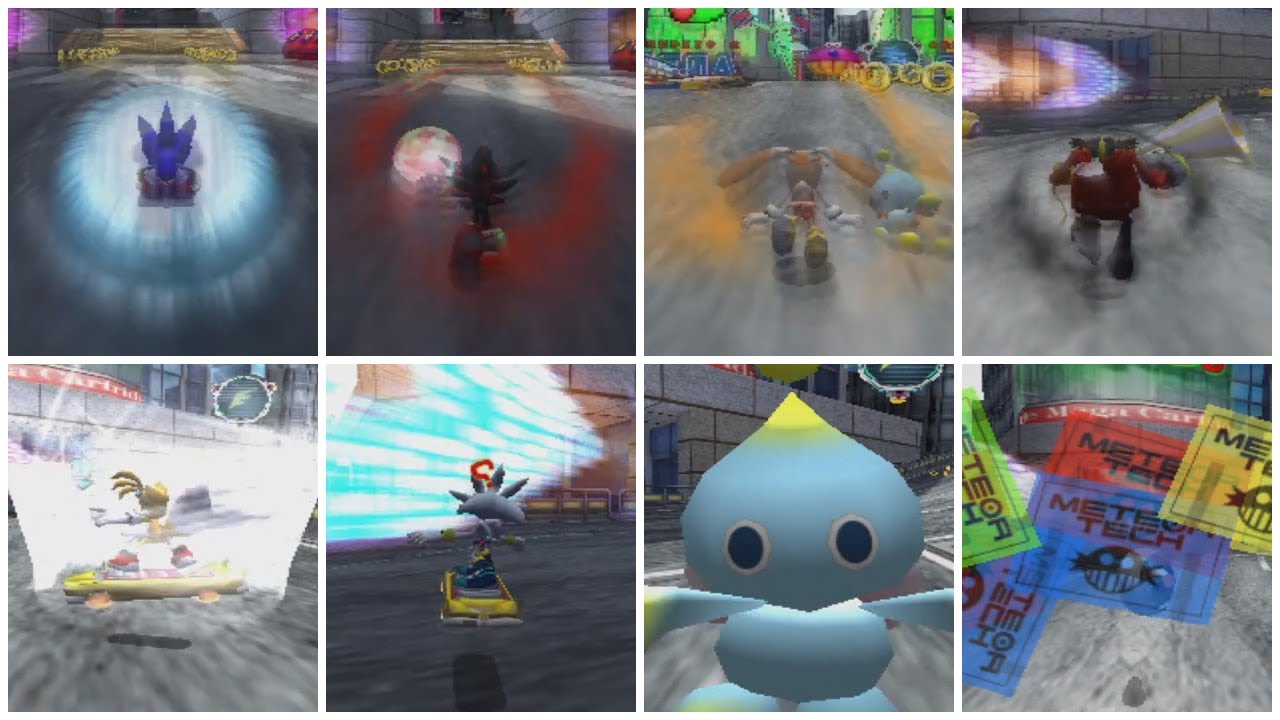 Sonic Riders Zero Gravity: All Character Attacks from Both POVs