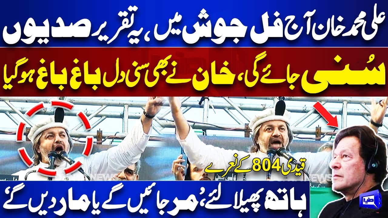 Ali Muhammad Khan Hard Speech at PTI Mansehra Jalsa | 'Qaidi 804 Ke Naray | Dunya News #imrankhan