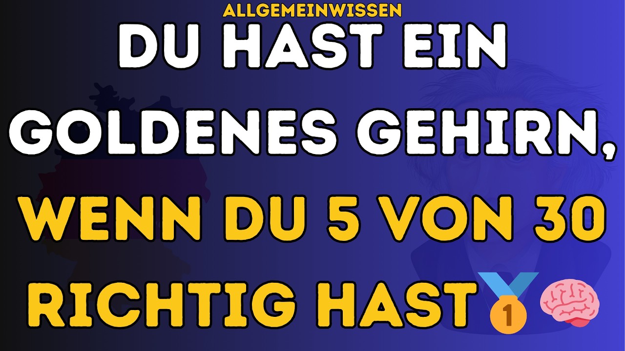 NUR 1 % SCHAFFT ALLE FRAGEN – WIE GUT IST DEIN ALLGEMEINWISSEN 🧠🔥