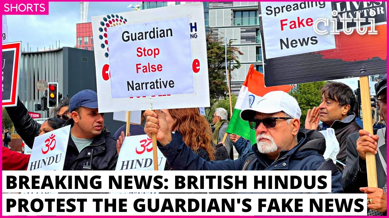 Breaking News: British Hindus protest The Guardian's anti-Hindu propaganda