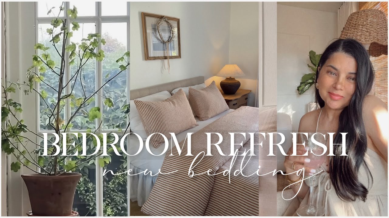 BEDROOM REFRESH 2026 | NEW BEDDING  | Home decor ideas!🪴