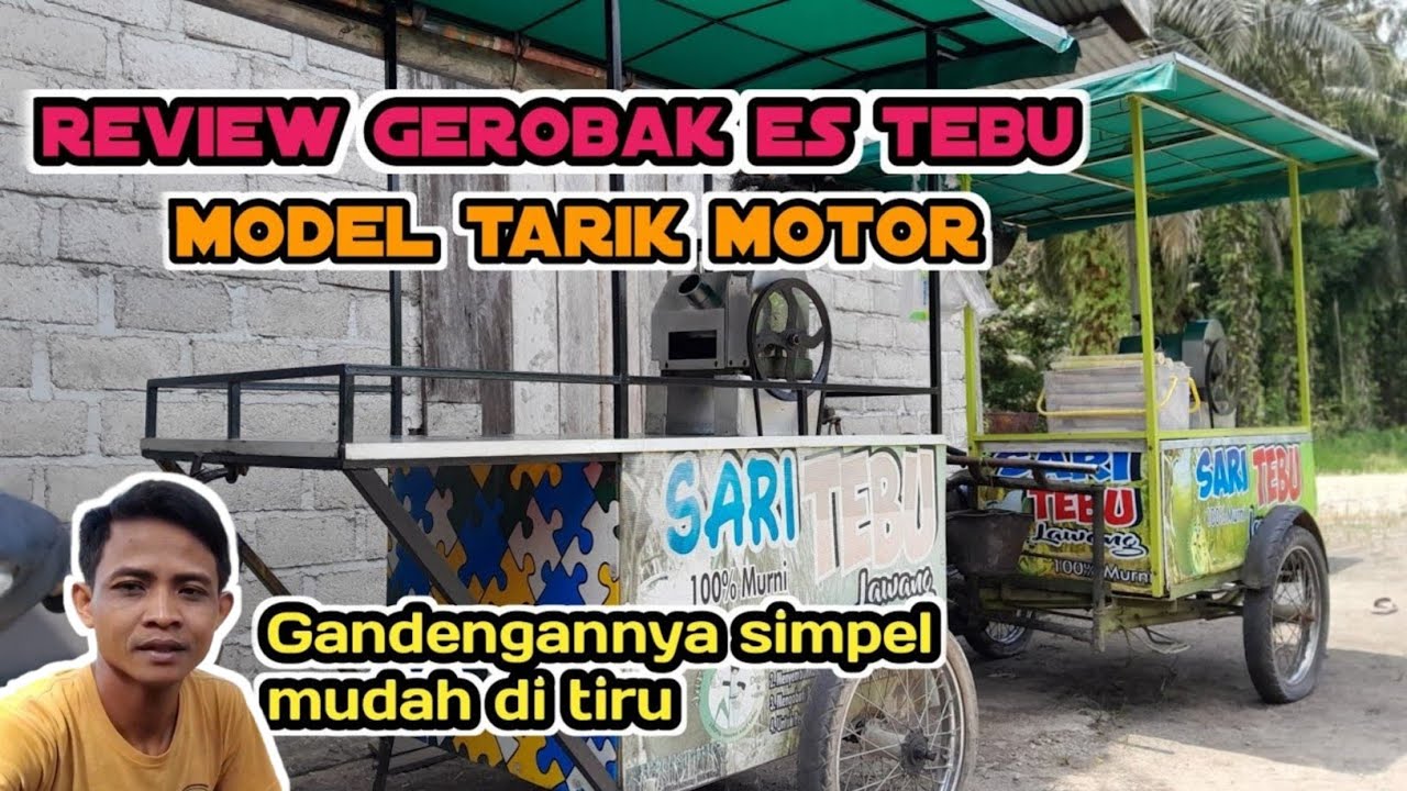 Gerobak es tebu minimalis