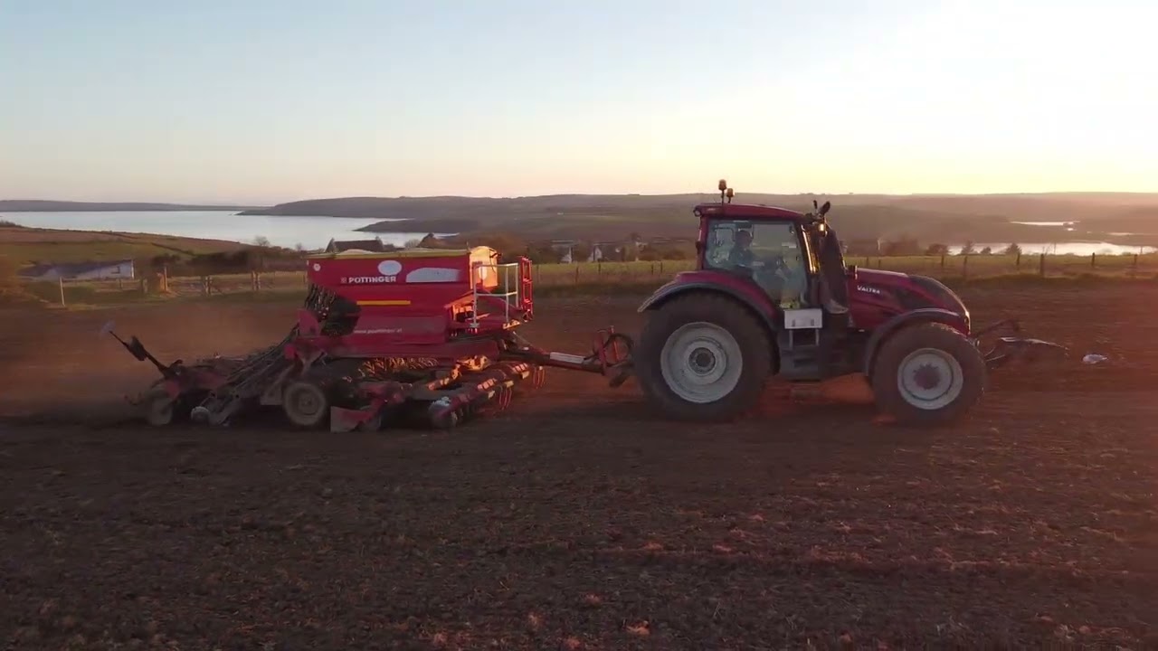 Valtra S234 and Pottenger trailed seed drill