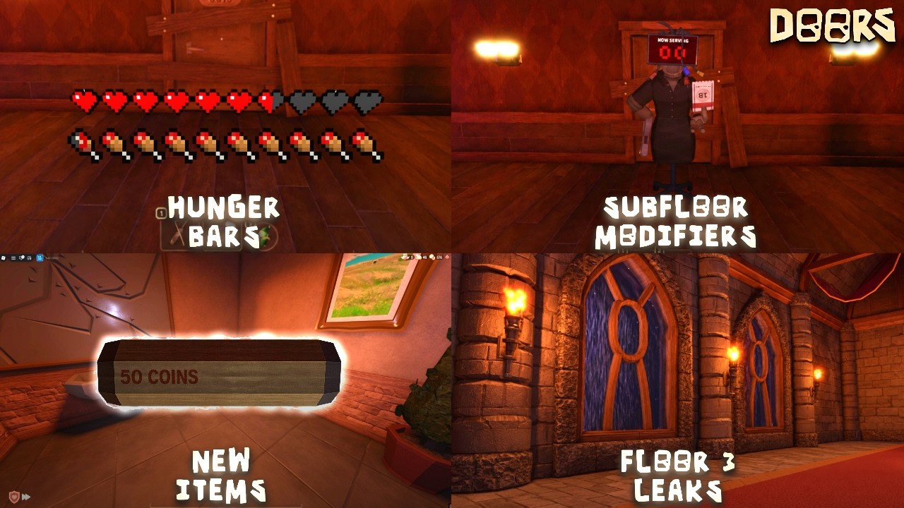 HUGE NEWS For DOORS!!! | Doors Floor 3 Leak, New Hunger Bars in Doors And More #doors #robloxdoors