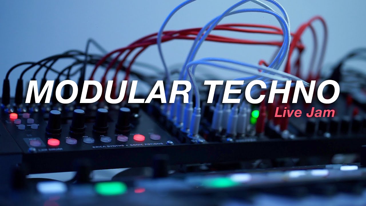 Modular Techno Jam || Erica Synths LXR Drum, Pico RND, DSP, Doepfer A-111-6, Arturia Keystep Pro