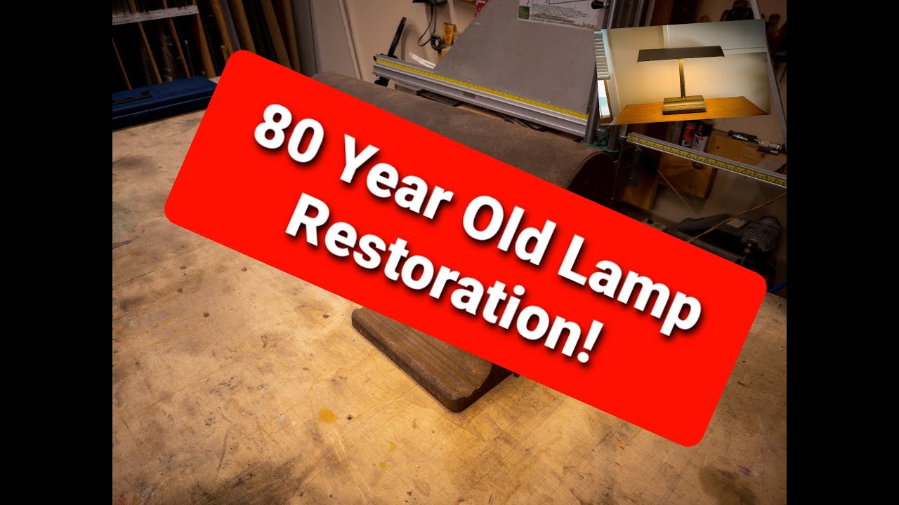 1940's Mitchell Bankers Desk Lamp Restoration