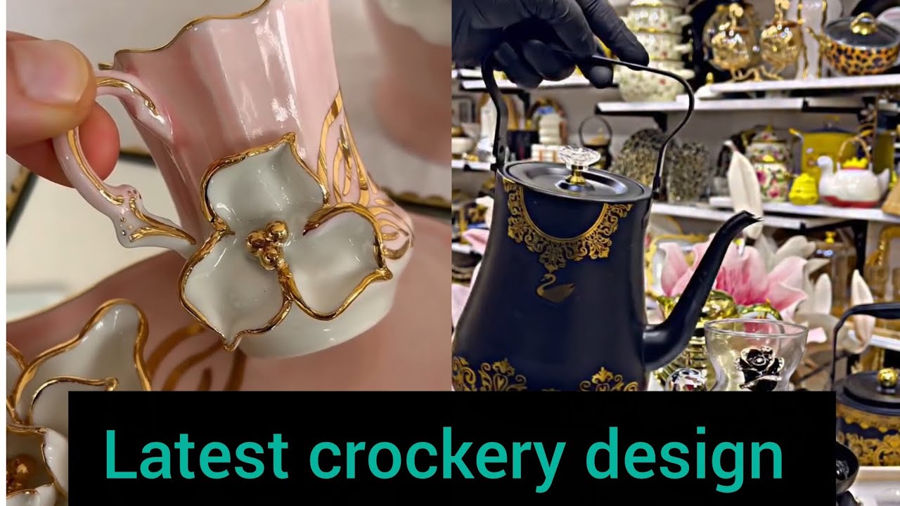 Beautiful  crockery design.. Watch till end. You will love it #crockery #homedecor #diningroomsets 