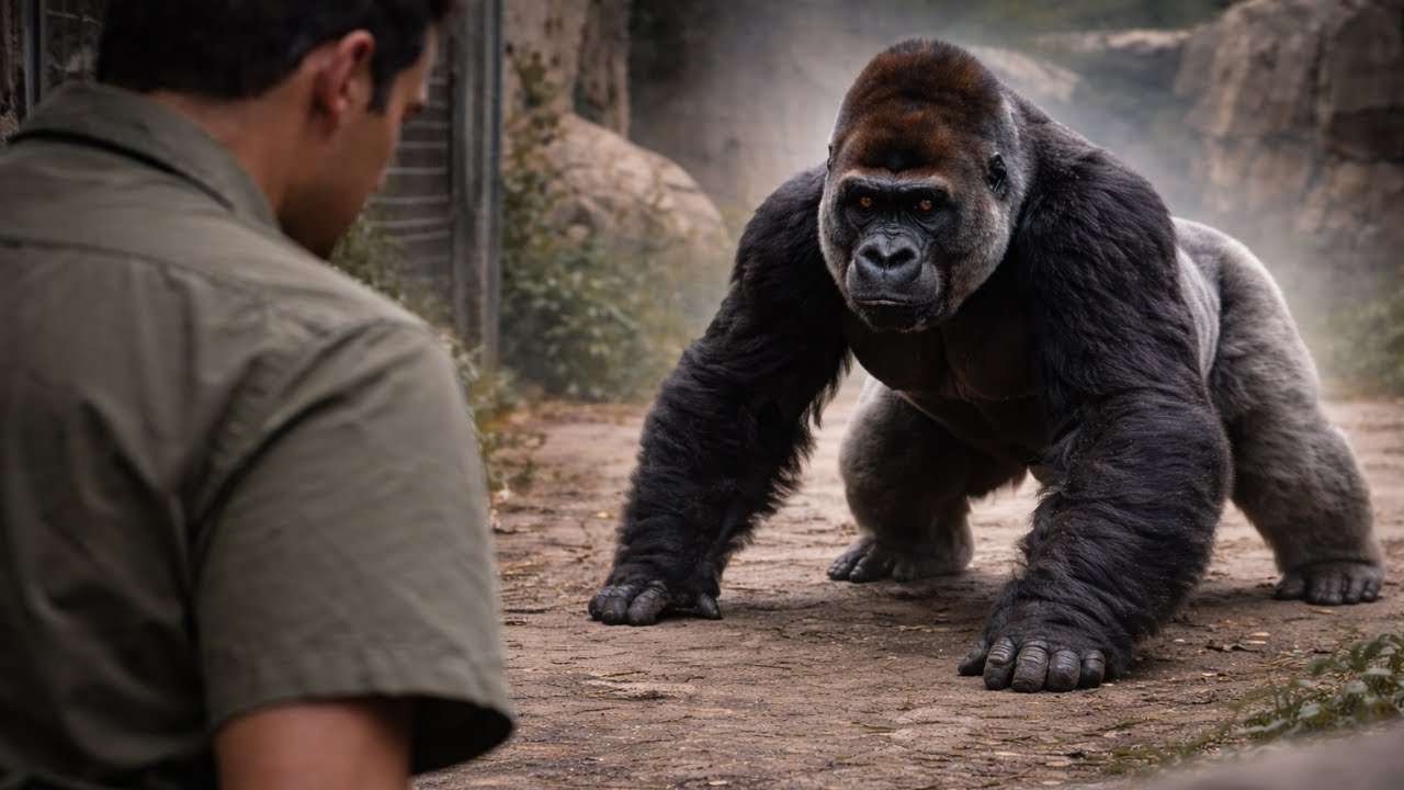 A Gorilla Walked Straight Toward a Zoo Guard — Everyone Froze