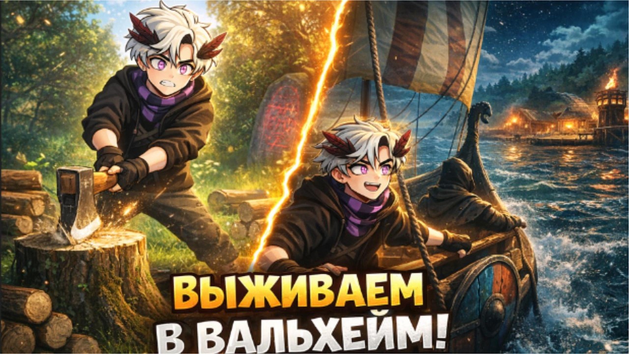 Выживаем в Valheim: лес, море и дракар! ⚔️ #valheim  #викинги #выживание