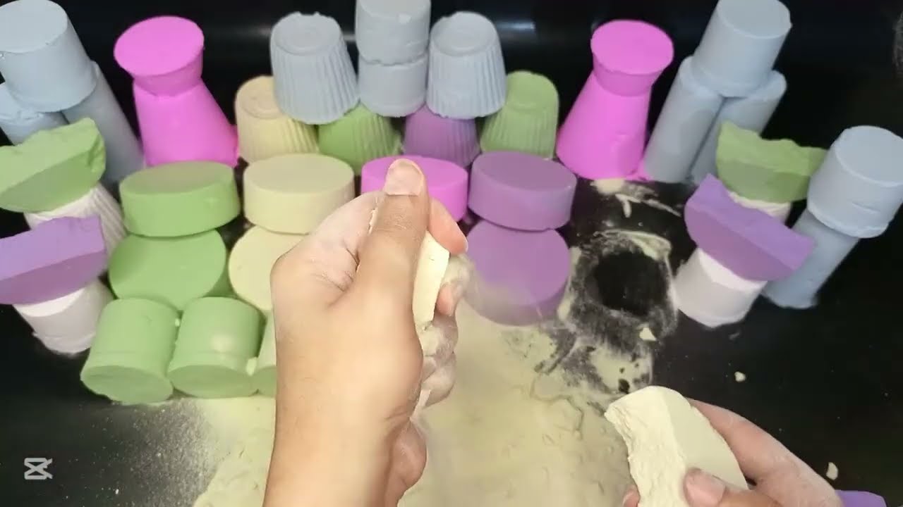 Crunchy Rainbow Baking Soda Crushing