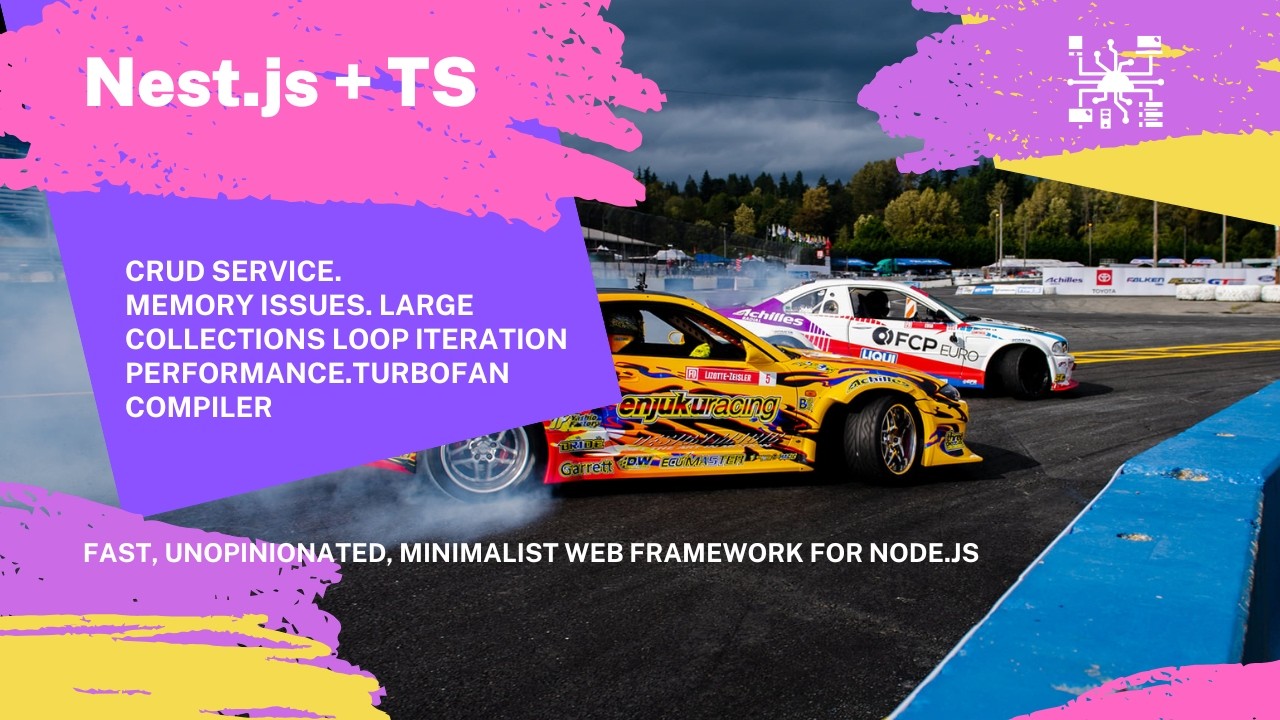 NestJS. CRUD Service. Memory Issues. Large Collections Loop Iteration Performance.TurboFan Compiler