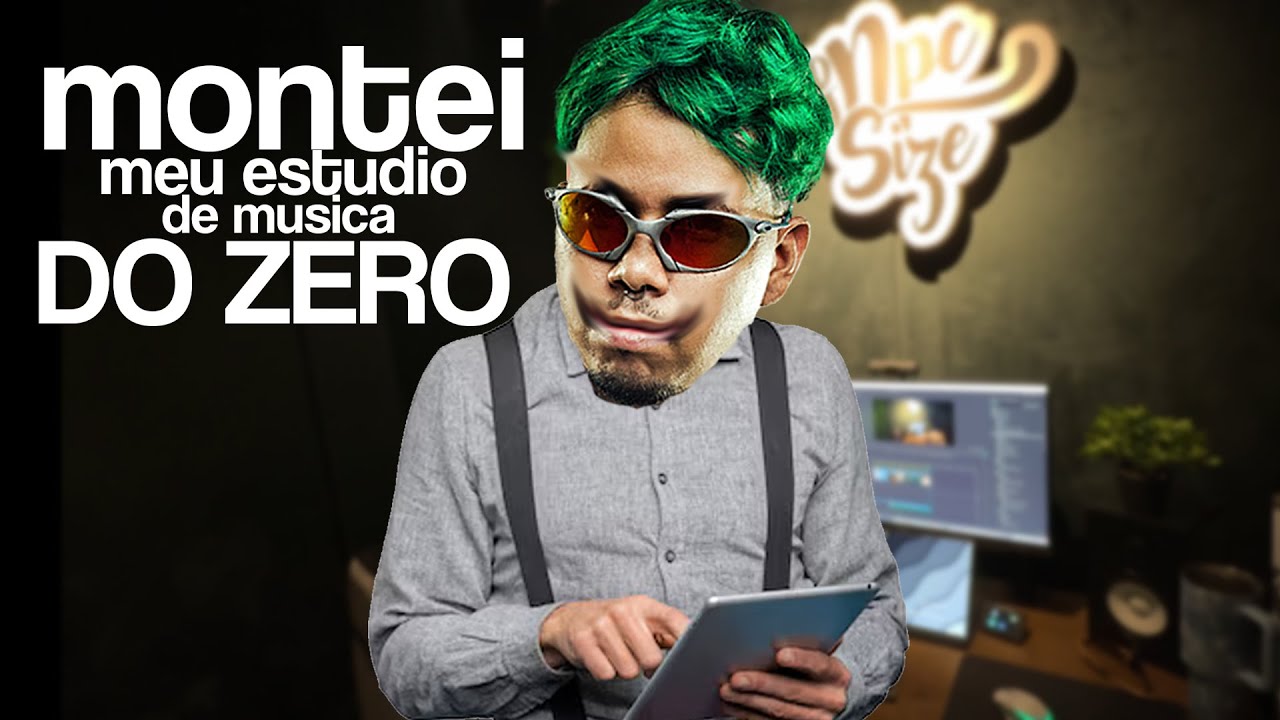 montei meu estudio de musica DO ZERO!!!