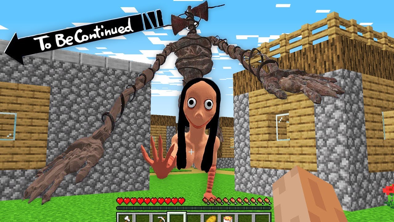 This is Real MOMO and SIREN HEAD in Minecraft To Be Continued By Pickle Craft
