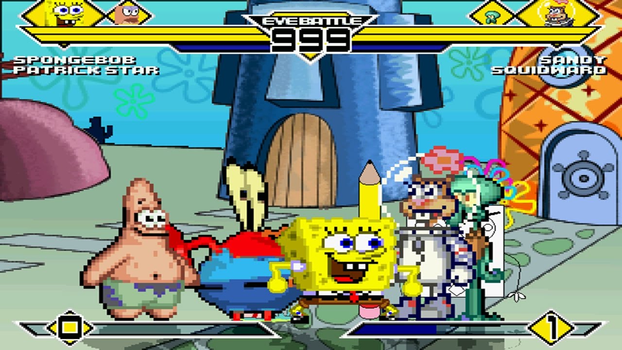 Bikini Bottom Party 4v4 Patch MUGEN 1.0 Battle!!!