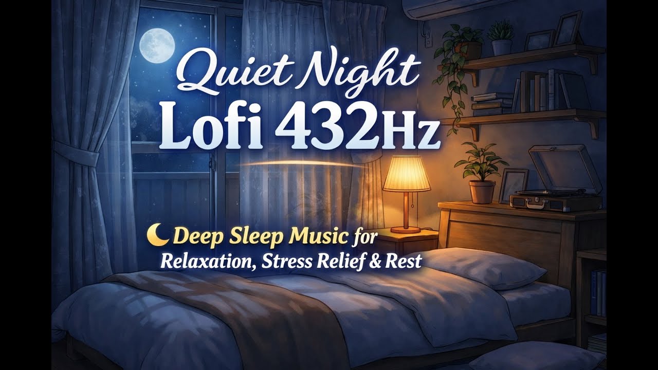 Quiet Night Lofi 432Hz 🌙 Deep Sleep Music for Relaxation, Stress Relief & Rest
