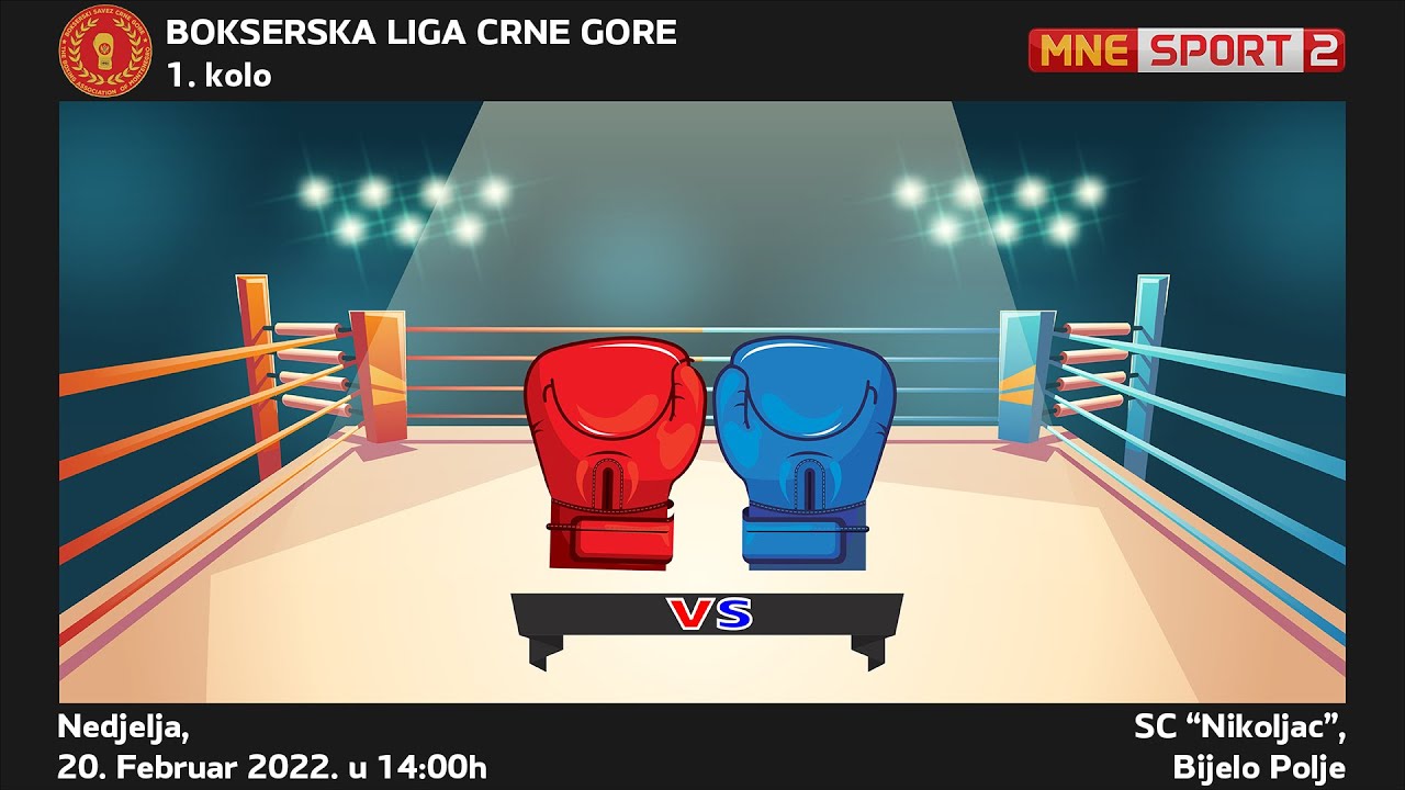 Bokserska liga Crne Gore | 1. kolo | 20.02.