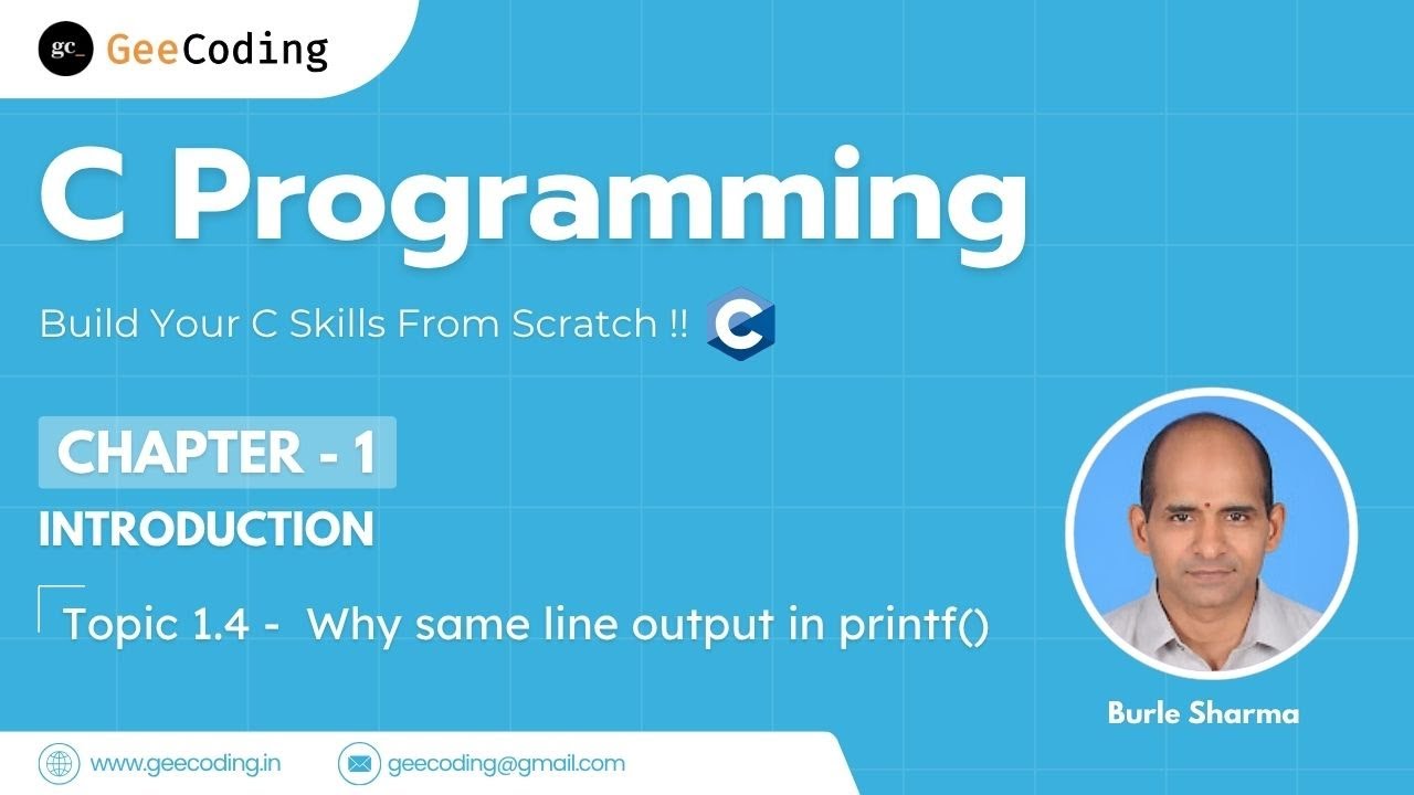 1.4 &ndash; Why Name, Age & Hobby Print on Same Line | C Programming &ndash; Chapter 1: Introduction