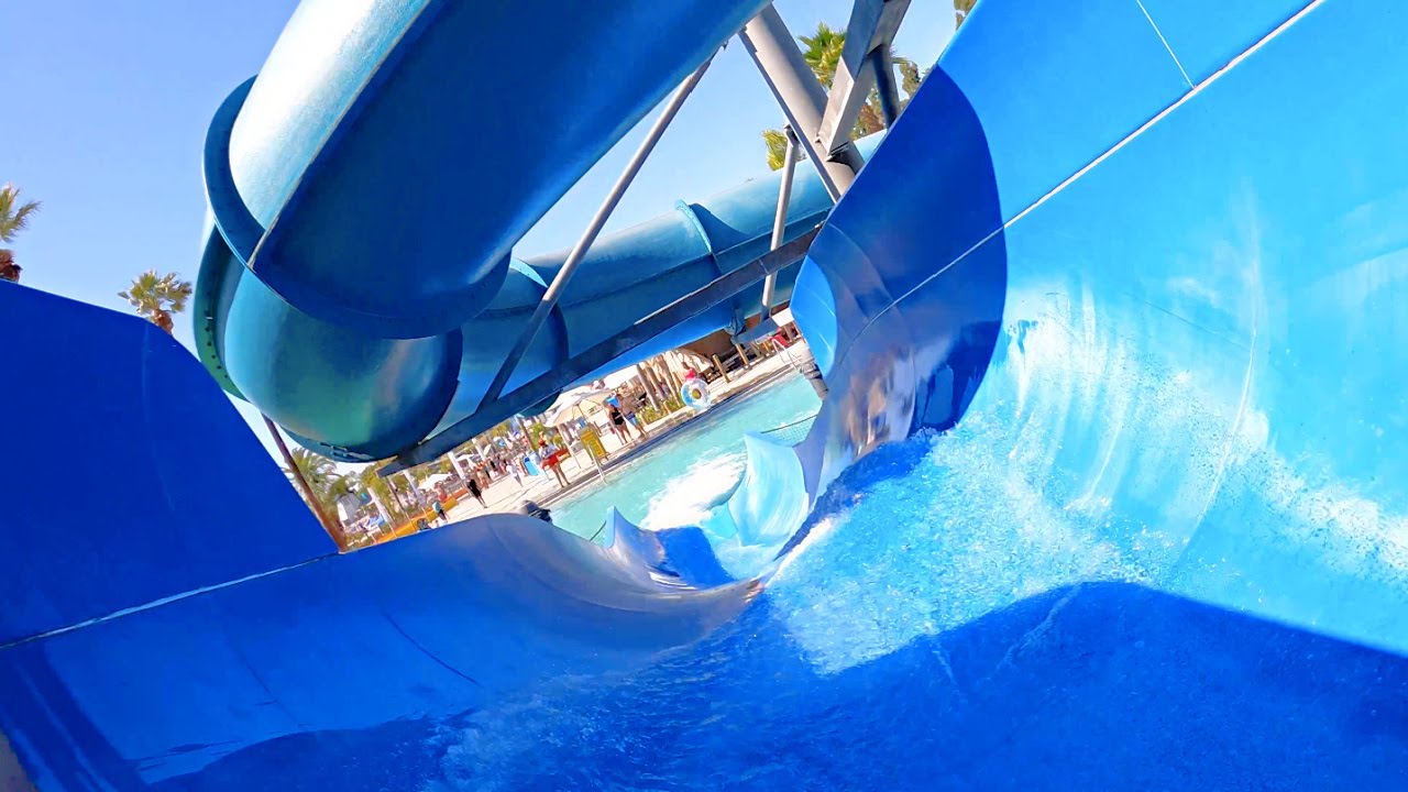 [NEW 2021] WAVE CHASER WATERSLIDE POV! KNOTTS SOAK CITY
