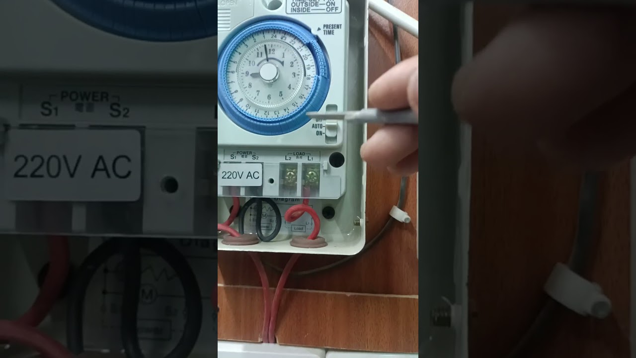 How to time switch wiring & time settings..??  part (1)