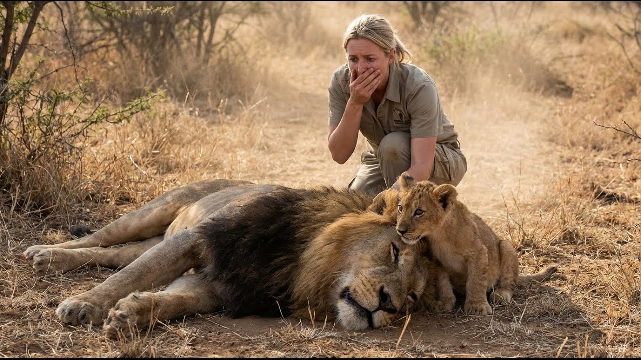 Rescuing a Dying Lion Because His Tiny Cub Begged Humans for Help – A True Miracle