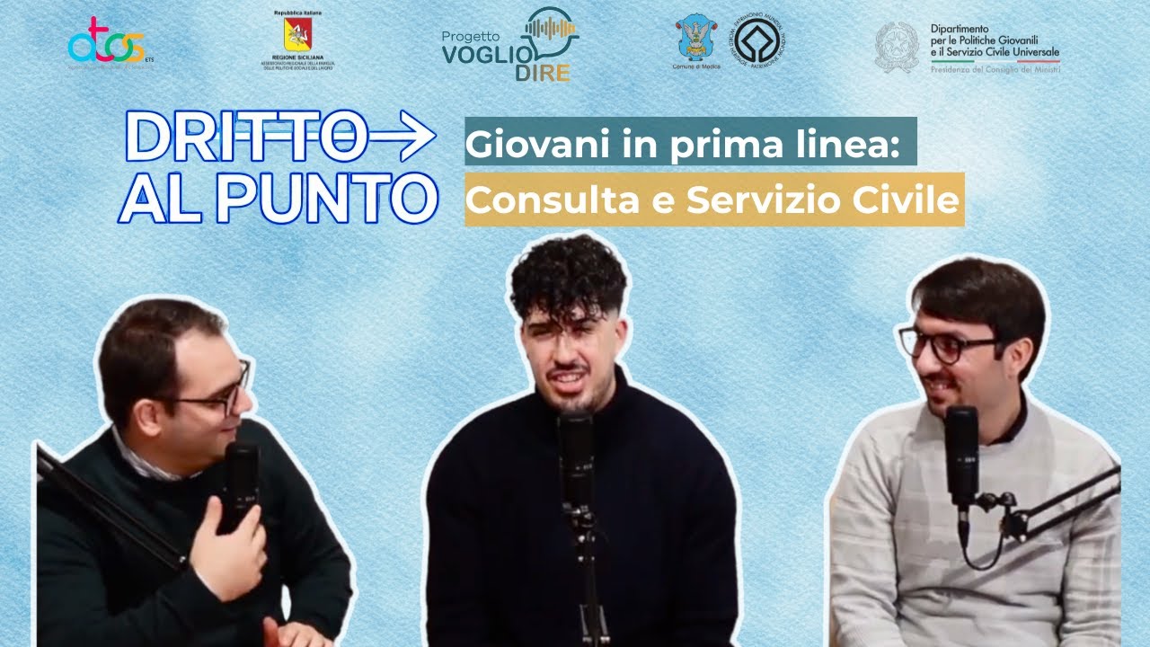 Giovani in prima linea: Consulta e Servizio Civile | Dritto al Punto Ep.1