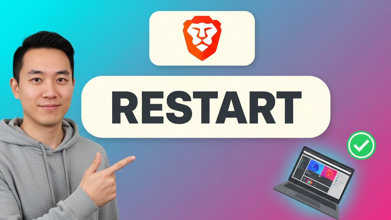 How to RESTART BRAVE BROWSER (Step by Step)