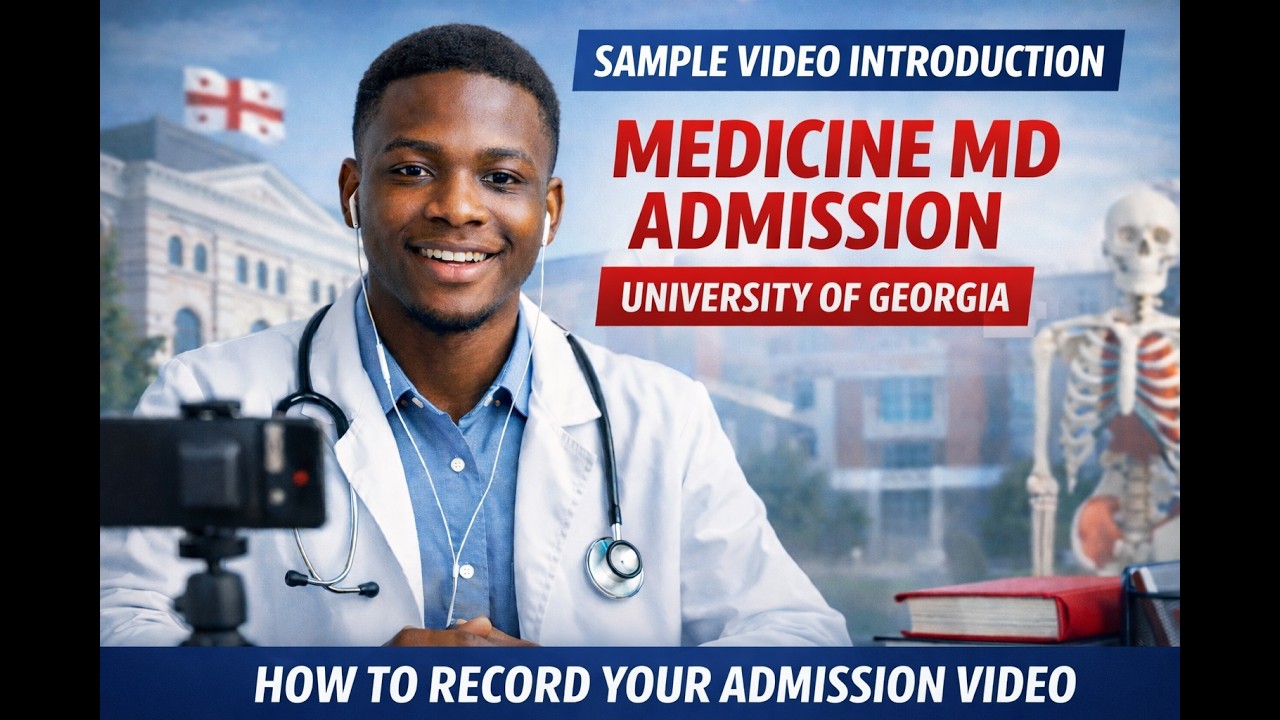 Sample Motivation Video for Medicine Admission | University of Georgia (MD Program) | International