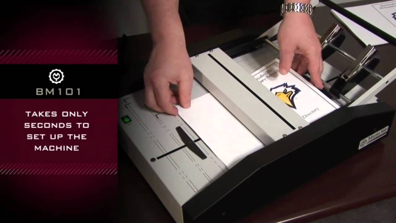 Martin Yale BM101 Automatic Booklet Maker Demo Video