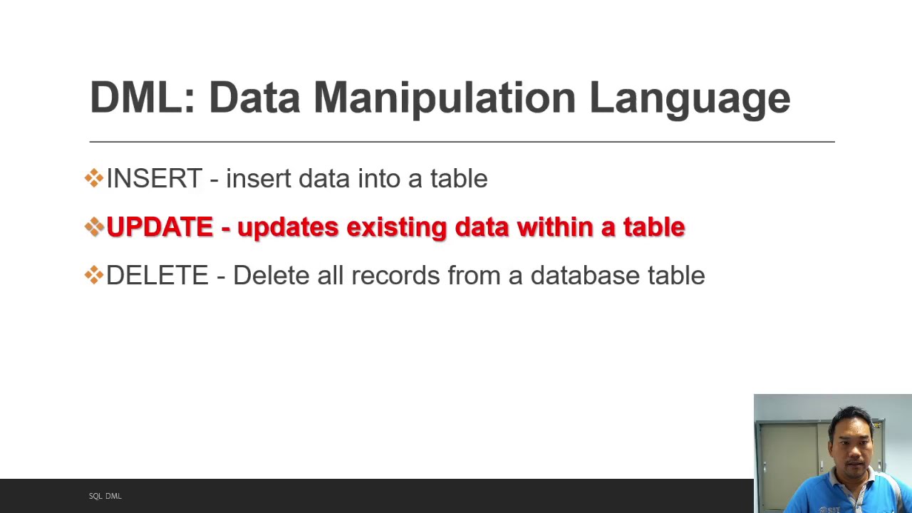Basic SQL - DML - Update