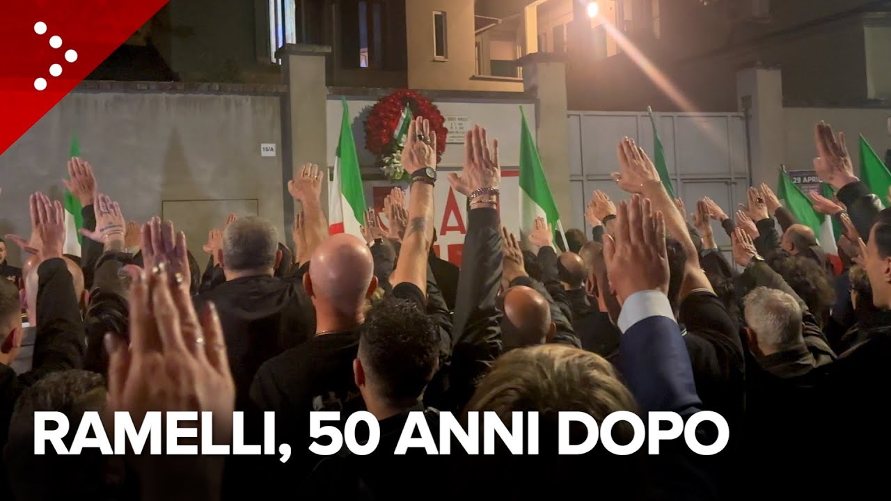 Ramelli, il corteo a 50 anni dalla morte. Il momento del “presente” e la protesta degli abitanti