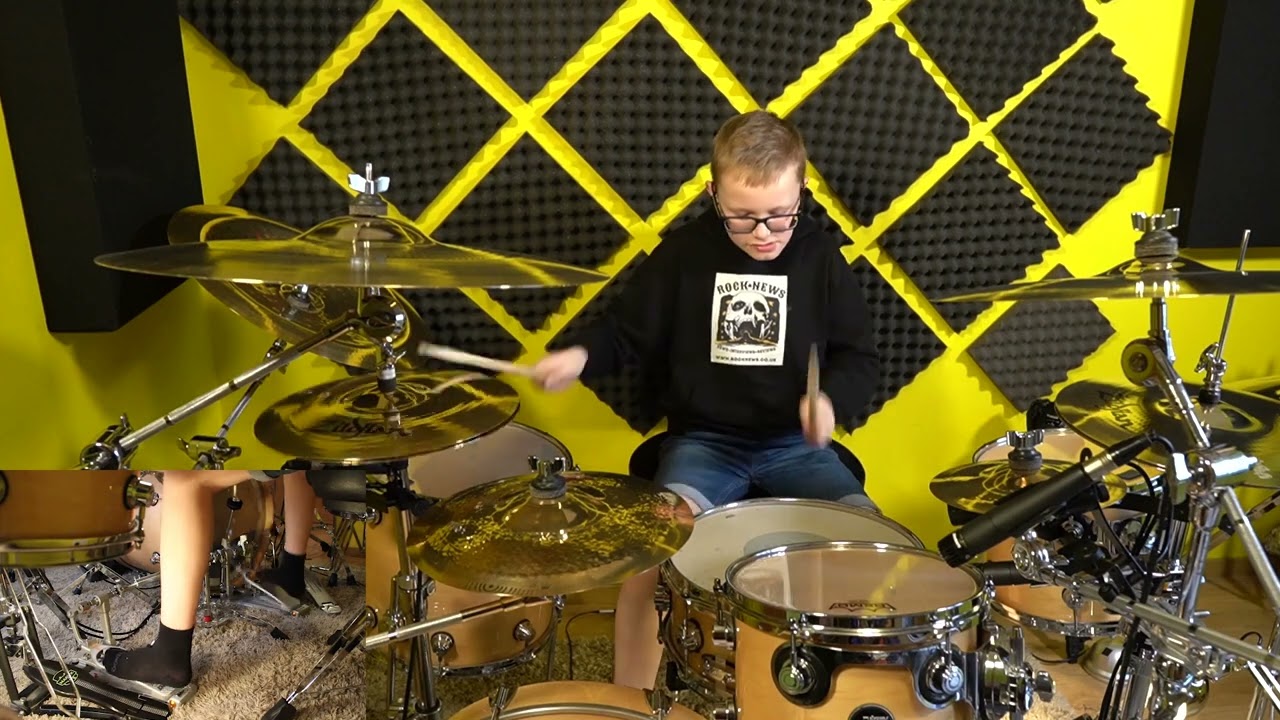 Darkest Hour - With A Thousand Words To Say But One - Drum Cover Playthrough by Nikodem Hodur Age 11