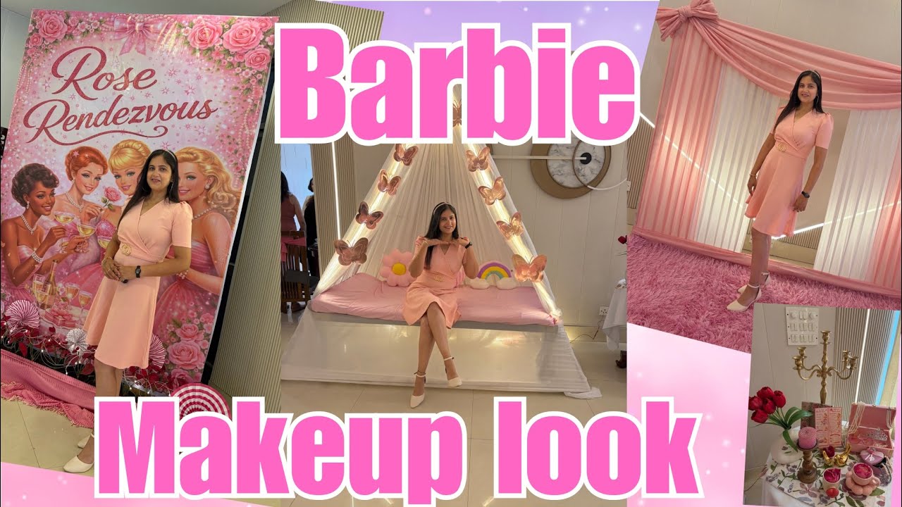 Barbie Theme Makeup Look 😍