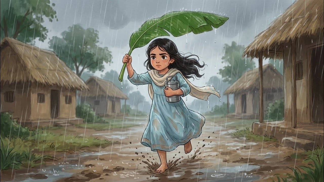 Rainy Day in the Carrot Fields | A Father & Daughter’s Gentle Village Story | Cozy Slow Living