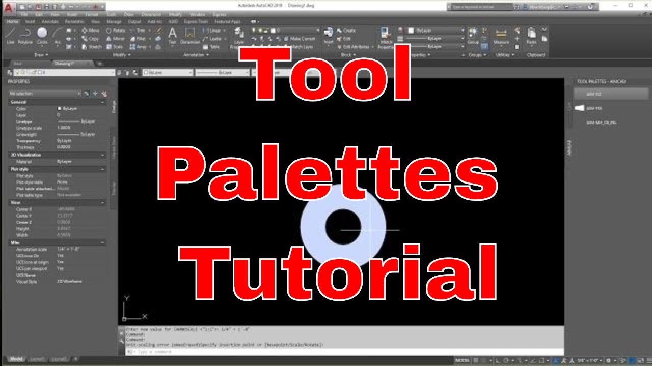 Using Tool Palettes in AutoCAD
