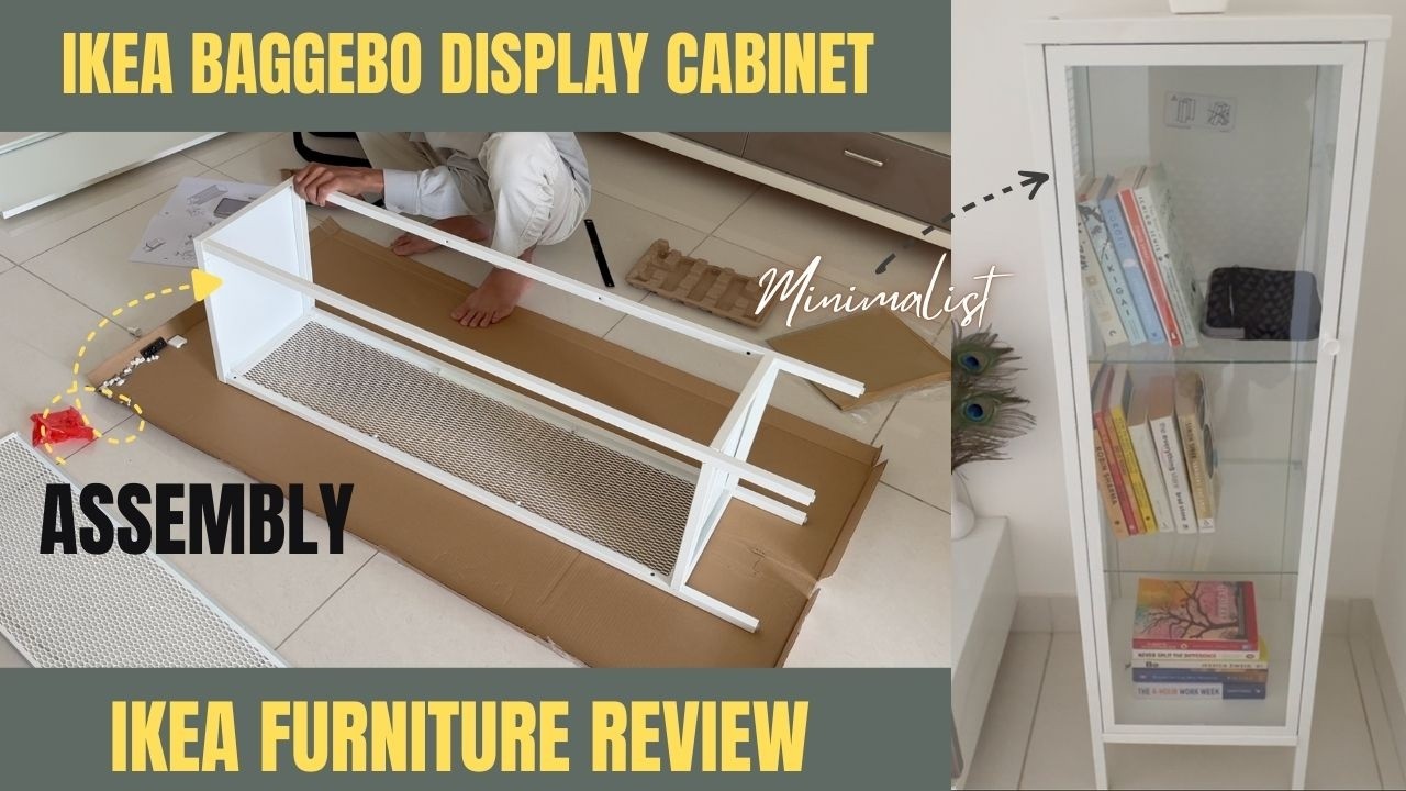Ikea BAGGEBO Cabinet with Glass Door Assembly | Unboxing | Review | Minimalist Furninture