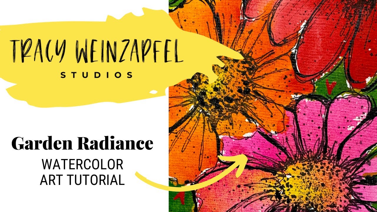 Garden Radiance (Beginner Watercolor Flower Art Tutorial)