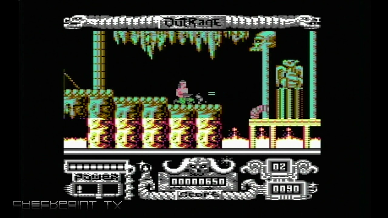 Outrage - 1990s Action Platformer Published In 2020 - Gameplay 50 FPS