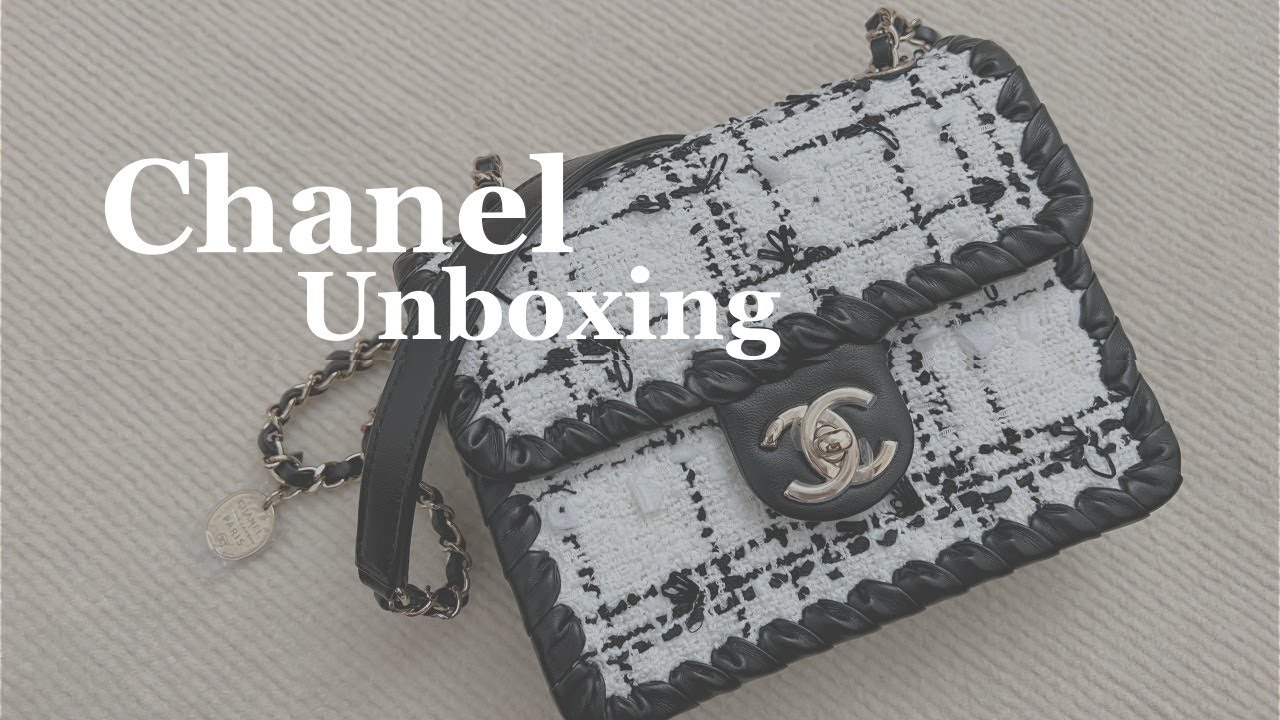 香奈兒包開箱｜Chanel 毛呢方胖開箱與實背分享