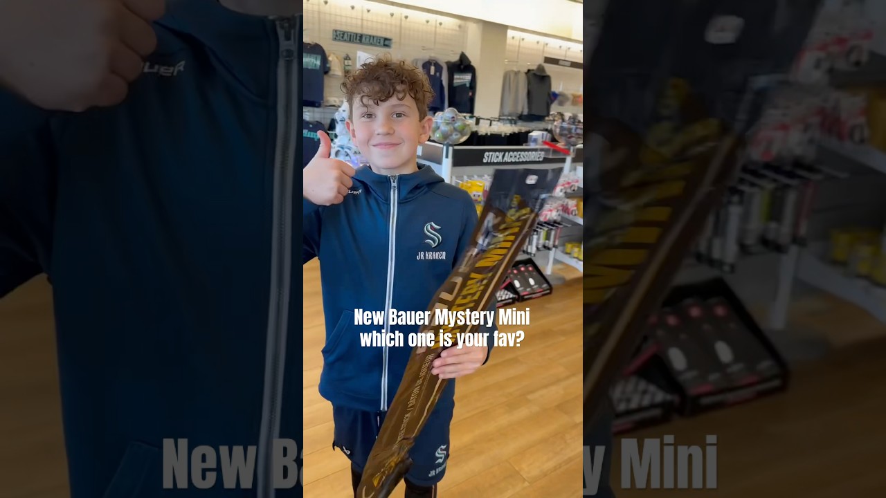 New Bauer Mystery mini#hockey#hockeyshorts#kraken#nhl#jrkraken#bauer#bauerstick#funnyshorts#12U
