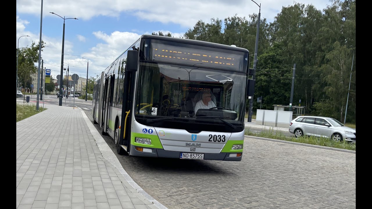 MAN NG313 Lion`s City G #2033 MPK Olsztyn linia 130 kierunek Pieczewo