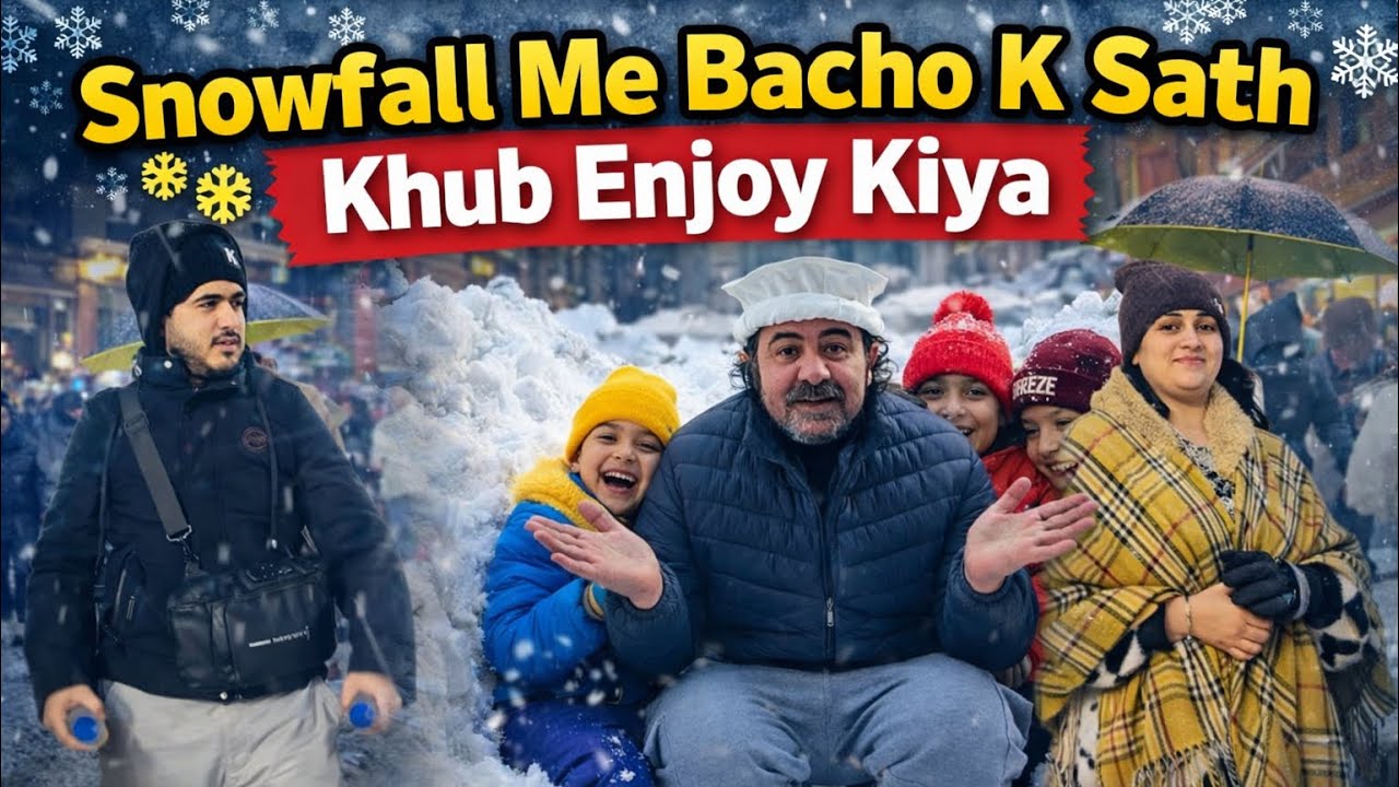 Heavy snowfall me ￼khub sara fun kiya | hum5 |