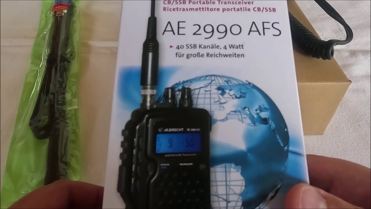 Notfunkequipment: Albrecht AE 2990 AFS (10-12m) & Antenne ABBREE AR-152A