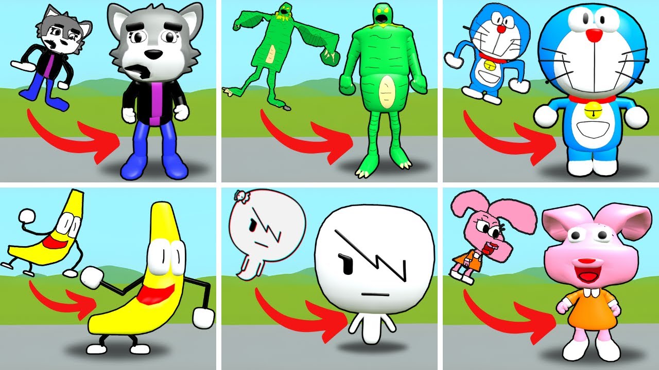NEW 2D MEMES vs 3D MEMES FANMADE v8 IN Garry's Mod