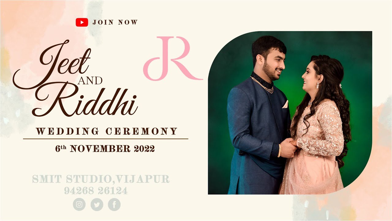 Smit Studio | Jeet Weds Riddhi Wedding Live