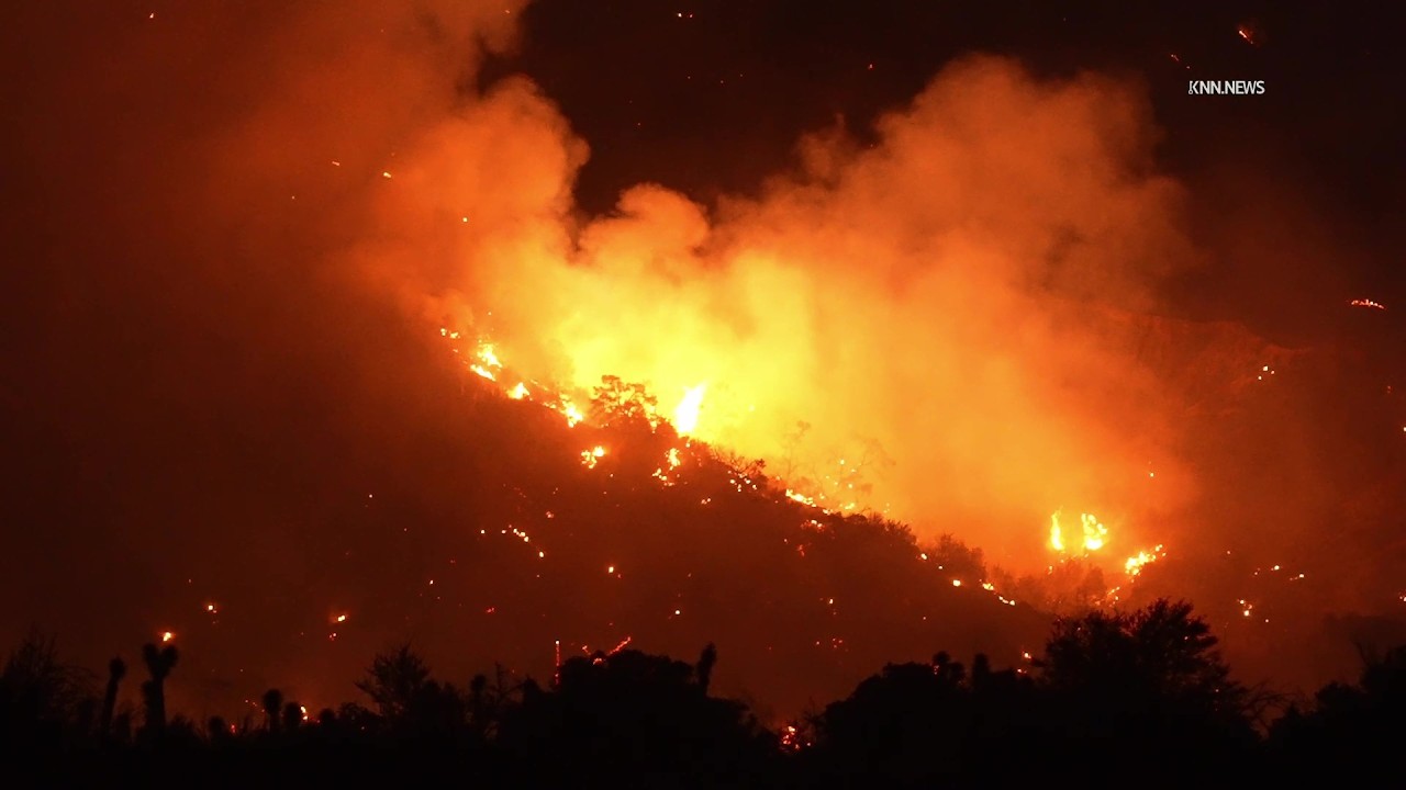 The 'Summit Fire' Wildfire Continues to Burn in Los Angeles County