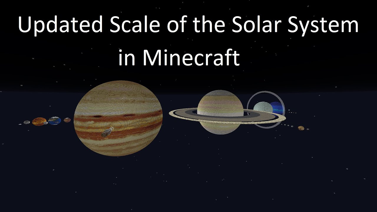 Scale of the Solar System in Minecraft