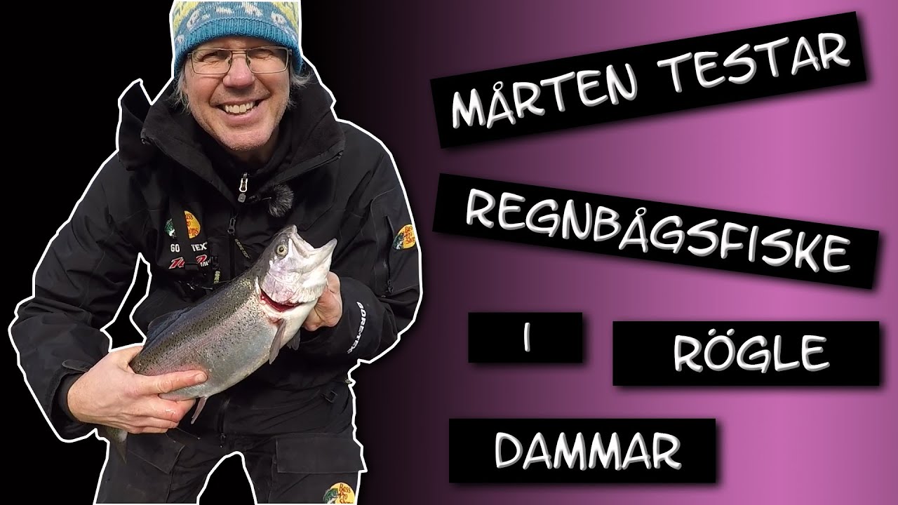 Mårten testar - regnbågsfiske i Rögle dammar